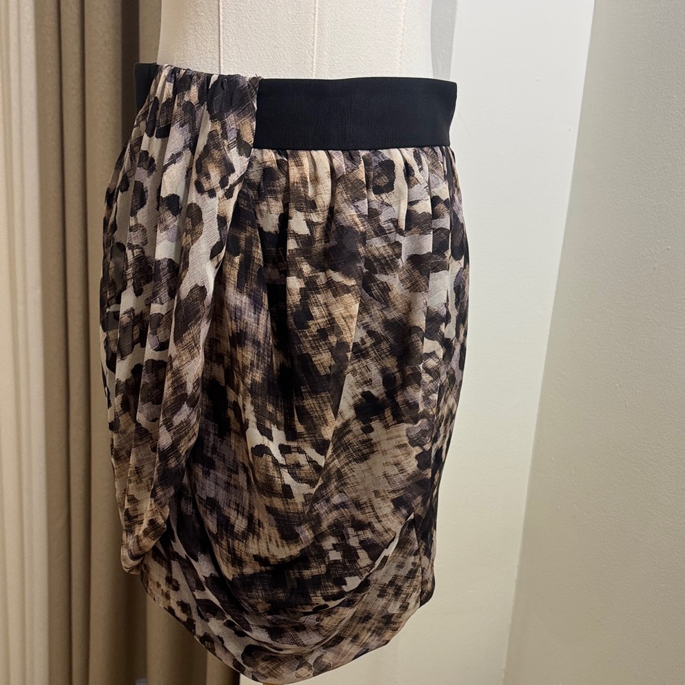 H&M Animal Print Mini Skirt